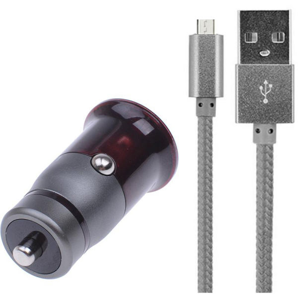شارژر فندکی الدینیو مدل C304Q به همراه کابل تبدیل microUSB شارژر فندکی الدینیو مدل C304Q به همراه کابل تبدیل microUSB