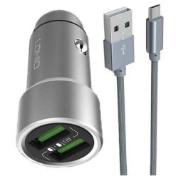 شارژر فندکی الدینیو مدل C401 به همراه کابل تبدیل USB-C