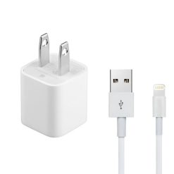 شارژر دیواری مدل iPhonx به همراه کابل تبدیل لایتنینگغیر اصل