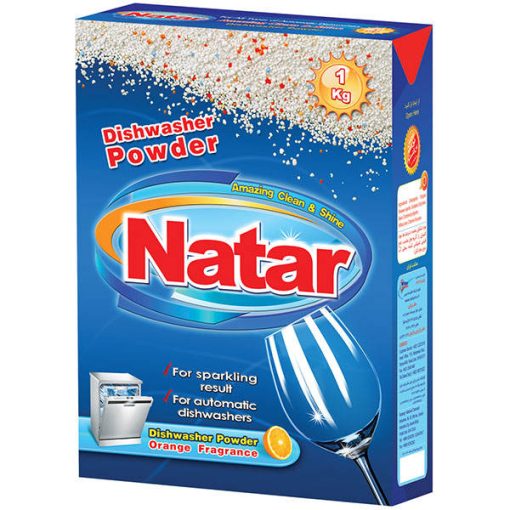 پودر ماشین ظرفشویی ناتار مدل رایحه لیمو وزن 1000 گرم