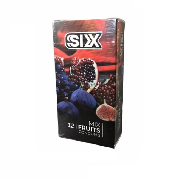 کاندوم سیکس مدل Mix Fruits بسته 12 عددی کاندوم سیکس مدل Mix Fruits بسته 12 عددی