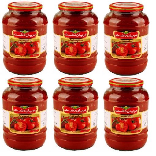 رب گوجه فرنگی دریان دشت – 1550 گرم بسته 6 عددی