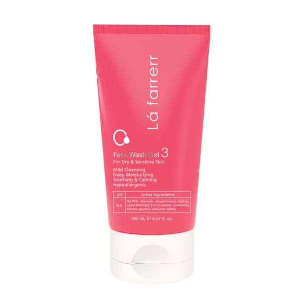 ژل شستشوی صورت لافارر مخصوص پوست های خشک و حساس مدل Sensitive skin حجم 150 میلی لیتر ژل شستشوی صورت لافارر مخصوص پوست های خشک و حساس مدل Sensitive skin حجم 150 میلی لیتر