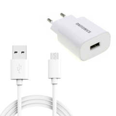 شارژر دیواری مدل EP-TA600 به همراه کابل تبدیل microUSBغیر اصل