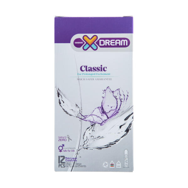 کاندوم ایکس دریم مدل Classic بسته 12 عددی کاندوم ایکس دریم مدل Classic بسته 12 عددی