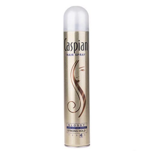 اسپری براق کننده مو Caspian مدل Hair Spray Glossy حجم 500 میلی لیتر