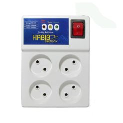 محافظ ولتاژ حبیب الکترونیک مدل چهار خانه کابل بلند