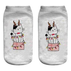 جوراب طرح گربه مدل 1109