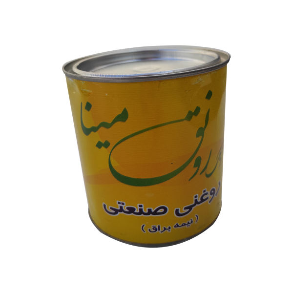 رنگ روغنی قهوه ای روشن نیمه براق رونق مینا مدل 4 حجم 1000 میلیلیتر رنگ روغنی قهوه ای روشن نیمه براق رونق مینا مدل 4 حجم 1000 میلیلیتر