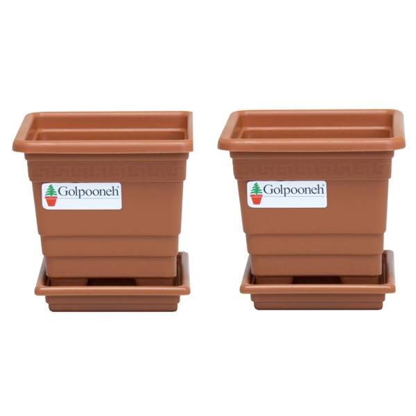 گلدان گلپونه مدل F113 مجموعه 2 عددی گلدان گلپونه مدل F113 مجموعه 2 عددی