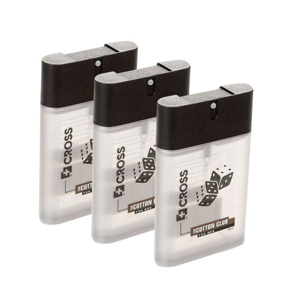 عطر جیبی مردانه کراس مدل Cotton Club حجم 45 میلی لیتر مجموعه 3 عددی عطر جیبی مردانه کراس مدل Cotton Club حجم 45 میلی لیتر مجموعه 3 عددی