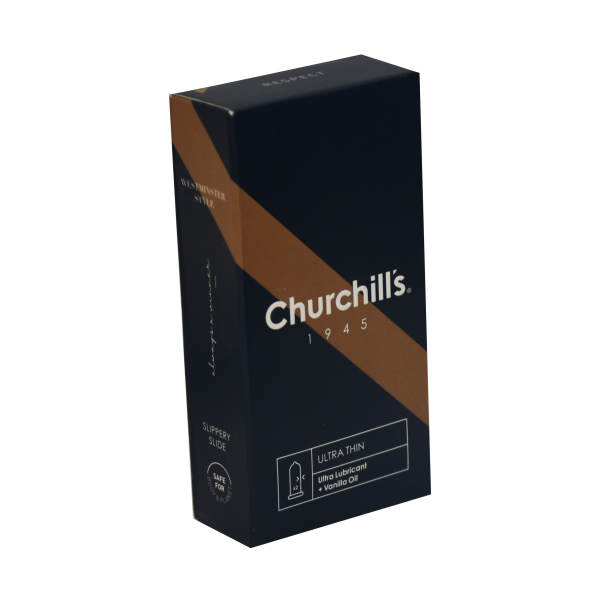 کاندوم چرچیلز مدل Ultra Thin Lubricant 1945 بسته 12 عددی کاندوم چرچیلز مدل Ultra Thin Lubricant 1945 بسته 12 عددی