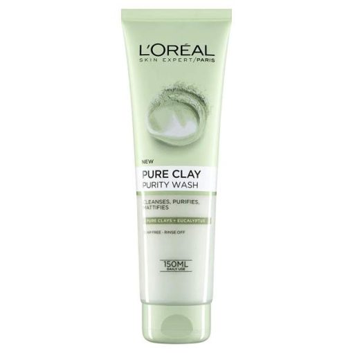ژل پاک کننده صورت لورآل مدل Pure Clay Purity Wash حجم 150 میلی لیتر