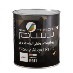 پوشرنگ روغنی آلکیدی مشکیرسام کد R911 وزن 1100 گرم