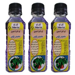کود مایع مرکب پتوس گلبان کود مدل GLBK حجم 660 میلی لیتر بسته سه عددی