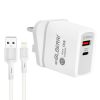 شارژر دیواری ام پی بلبری مدل BLB-206 به همراه کابل تبدیل microUSB