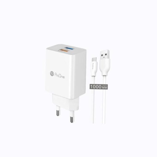 شارژر دیواری پرووان مدل PWC520 به همراه کابل تبدیل microusb