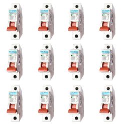 فیوز مینیاتوری تک فاز 10 آمپر هیوندای کد C10 بسته 12 عددی
