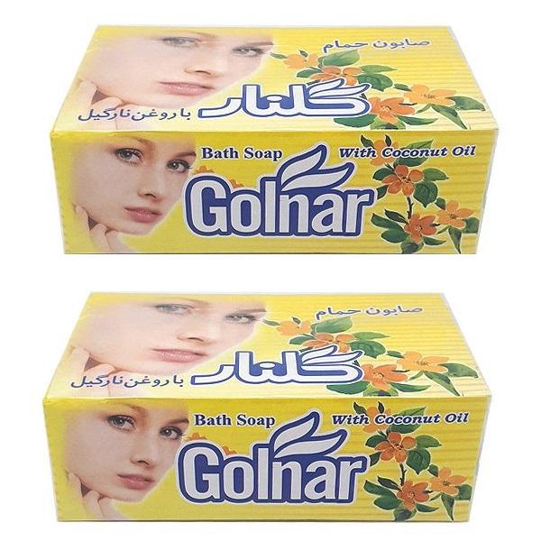 صابون شستشو گلنار مدل لیمویی وزن 130 گرم مجموعه 2 عددی صابون شستشو گلنار مدل لیمویی وزن 130 گرم مجموعه 2 عددی