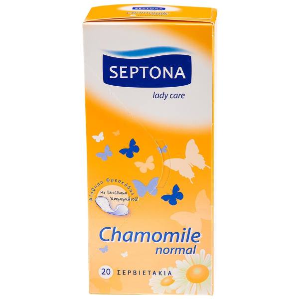 پد بهداشتی روزانه نازک سپتونا مدل Chamomile Normal – بسته 20 عددی پد بهداشتی روزانه نازک سپتونا مدل Chamomile Normal – بسته 20 عددی