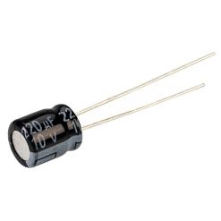 خازن الکترولیت 220 میکروفاراد 10 ولت کد 610 بسته 10 عددی