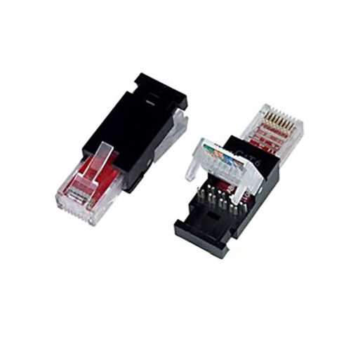 سوکت شبکه CAT6 مدل ToolLess RJ45 بسته 2 عددی