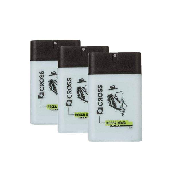 عطر جیبی مردانه کراس مدل Bossa Nova حجم 45 میلی لیتر مجموعه 3 عددی عطر جیبی مردانه کراس مدل Bossa Nova حجم 45 میلی لیتر مجموعه 3 عددی