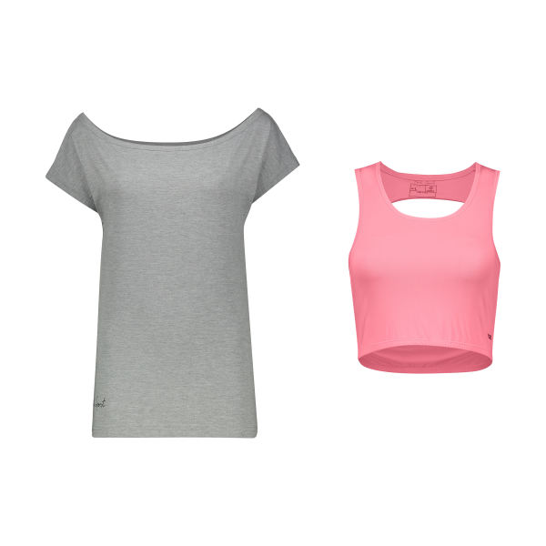 ست تیشرت و نیم تنه ورزشی زنانه پانیل کد 167PKM ست تیشرت و نیم تنه ورزشی زنانه پانیل کد 167PKM