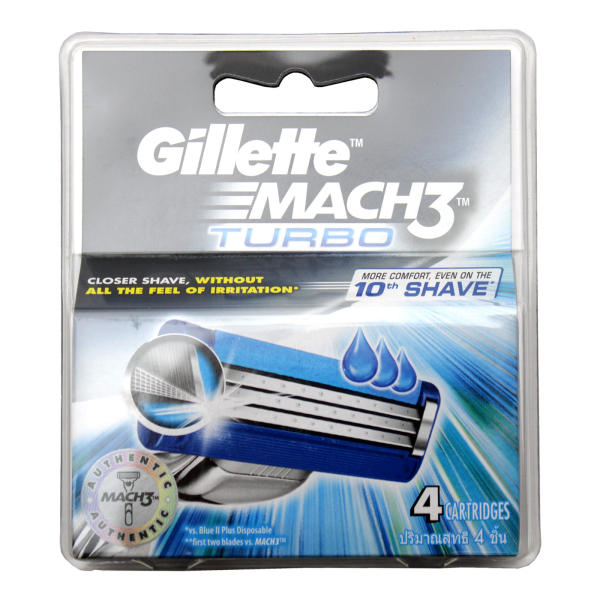 تیغ یدک ژیلت مدل Mach 3 Turbo Anti Theft بسته 4 عددی تیغ یدک ژیلت مدل Mach 3 Turbo Anti Theft بسته 4 عددی