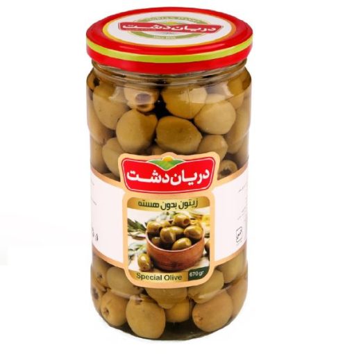 زیتون شور بدون هسته دریان دشت – ۶۷۰ گرم