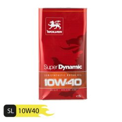 روغن موتور خودرو ولور مدل Super dynamic 10W40 SN حجم 5 لیتر