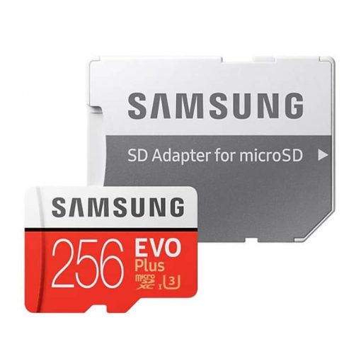 کارت حافظه microSDXC مدل Evo PLUS کلاس 10 استاندارد UHS-I U3 سرعت 100MBps ظرفیت 256 گیگابایت به همراه آداپتور SD