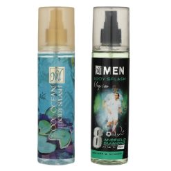 بادی اسپلش زنانه مای مدل Cool Ocean حجم 200 میلی لیتر به همراه بادی اسپلش مردانه مای مدل Midfield Diamond