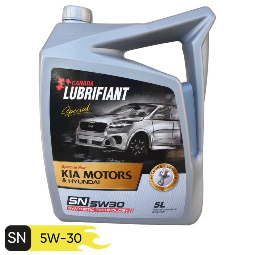روغن موتور خودرو کانادا لوبریفنت مدل SN 5W30 KIA MOTORS حجم 5000 میلی لیتر