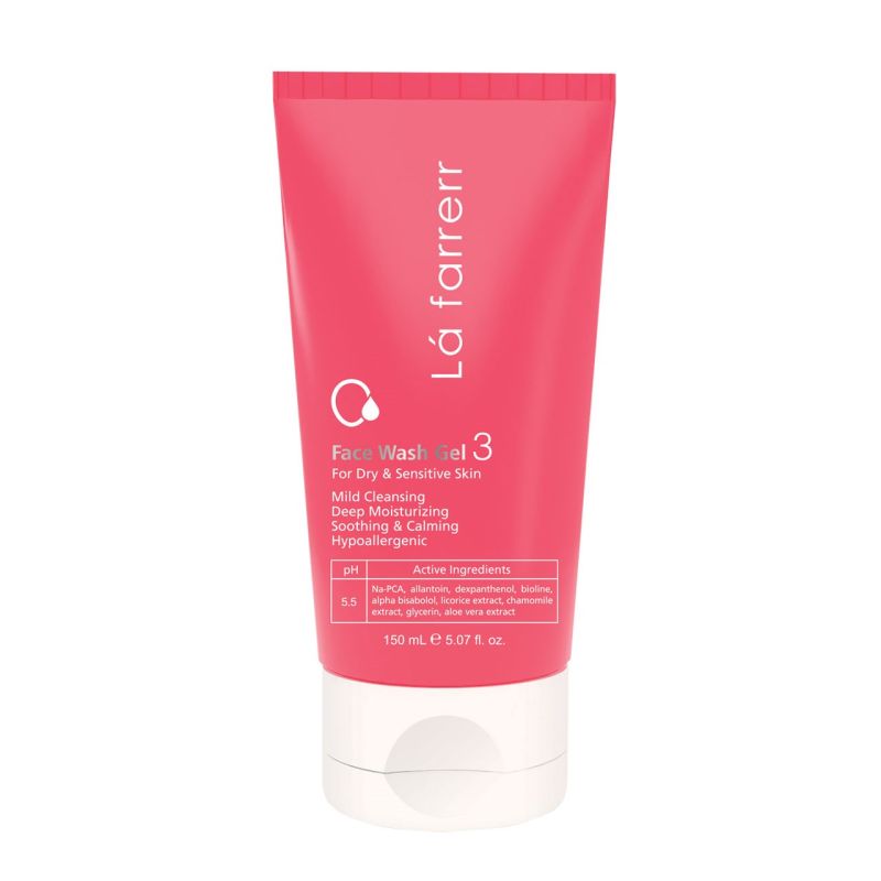 ژل شستشوی صورت لافارر مخصوص پوست های خشک و حساس مدل Sensitive skin حجم 150 میلی لیتر ژل شستشوی صورت لافارر مخصوص پوست های خشک و حساس مدل Sensitive skin حجم 150 میلی لیتر