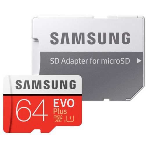 کارت حافظه microSDXC سامسونگ مدل Evo Plus کلاس 10 استاندارد UHS-I U1 سرعت 80MBps همراه با آداپتور ظرفیت 64 گیگابایت