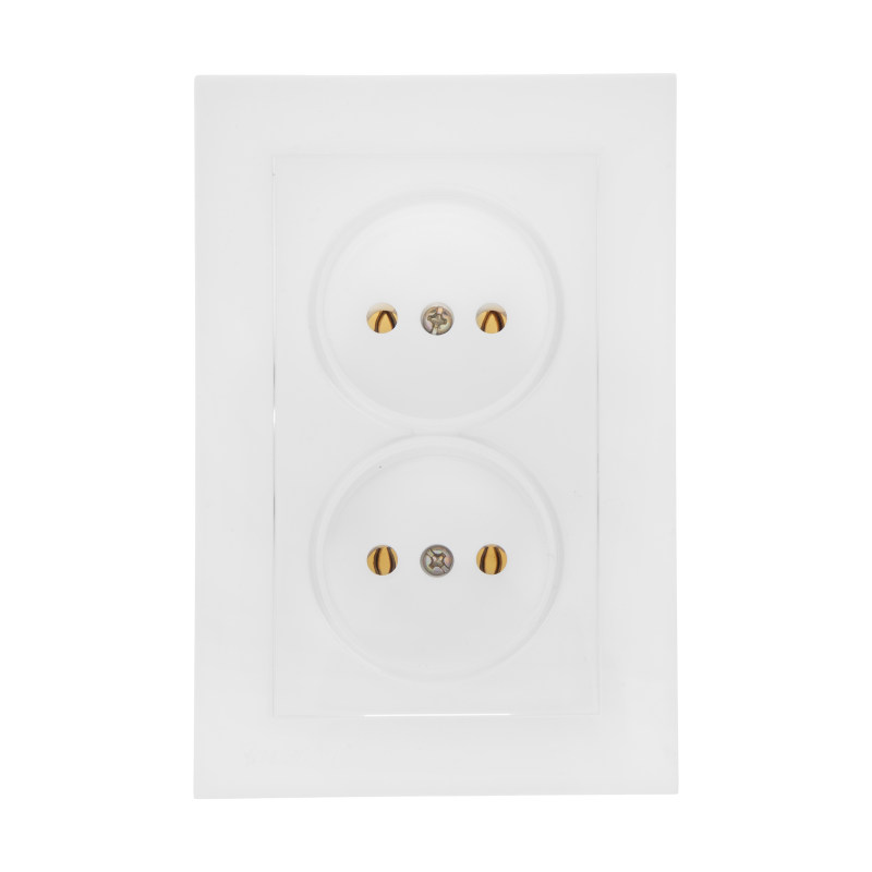 پریز برق دوقلو خیام الکتریک مدل KH8055 پریز برق دوقلو خیام الکتریک مدل KH8055