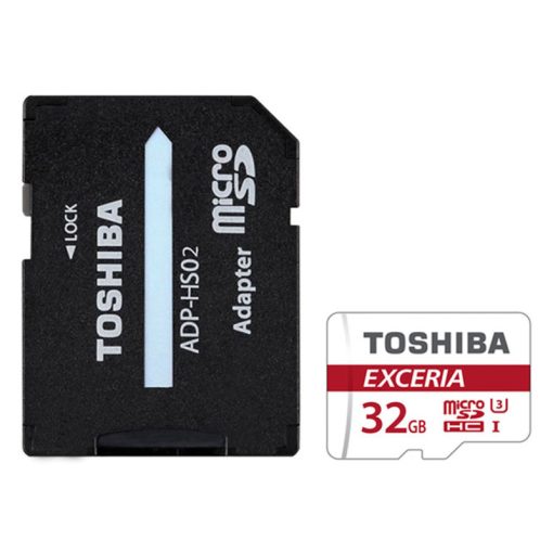 کارت حافظه microSDHC توشیبا مدل EXCERIA M302-EA کلاس 10 استاندارد UHS-I U3 سرعت 90MBps ظرفیت 32 گیگابایت به همراه آداپتور SD