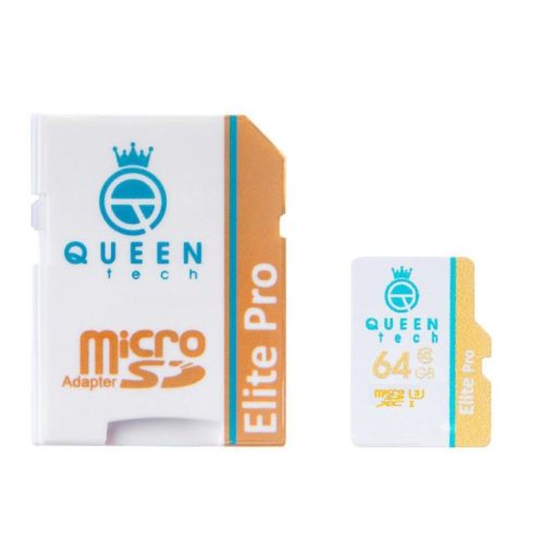 کارت حافظه microSDXC کوئین تک مدل Elite pro 566X کلاس 10 استاندارد UHS-I U3 سرعت 85MBps ظرفیت 64 گیگابایت به همراه آداپتور SD
