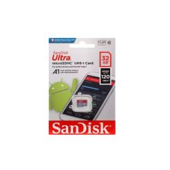 کارت حافظه microSDHC سن دیسک مدل Ultra A1 کلاس 10 استاندارد UHS-I سرعت 120MBps ظرفیت 32 گیگابایت