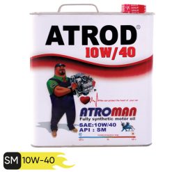 روغن موتور خودرو آترود مدل Atroman 10w40 ظرفیت 5 لیتر