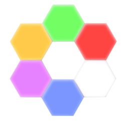 چراغ دیواری مدل پیکسل لایت بلوتوثی RGB بسته 6 عددی