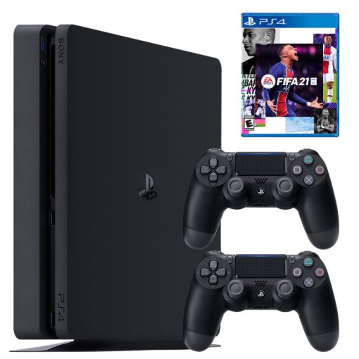 مجموعه کنسول بازی سونی مدل PlayStation 4 Slim ریجن ۳ کد CUH-2218B ظرفیت ۱ ترابایت به همراه بازی فیفا۲۱