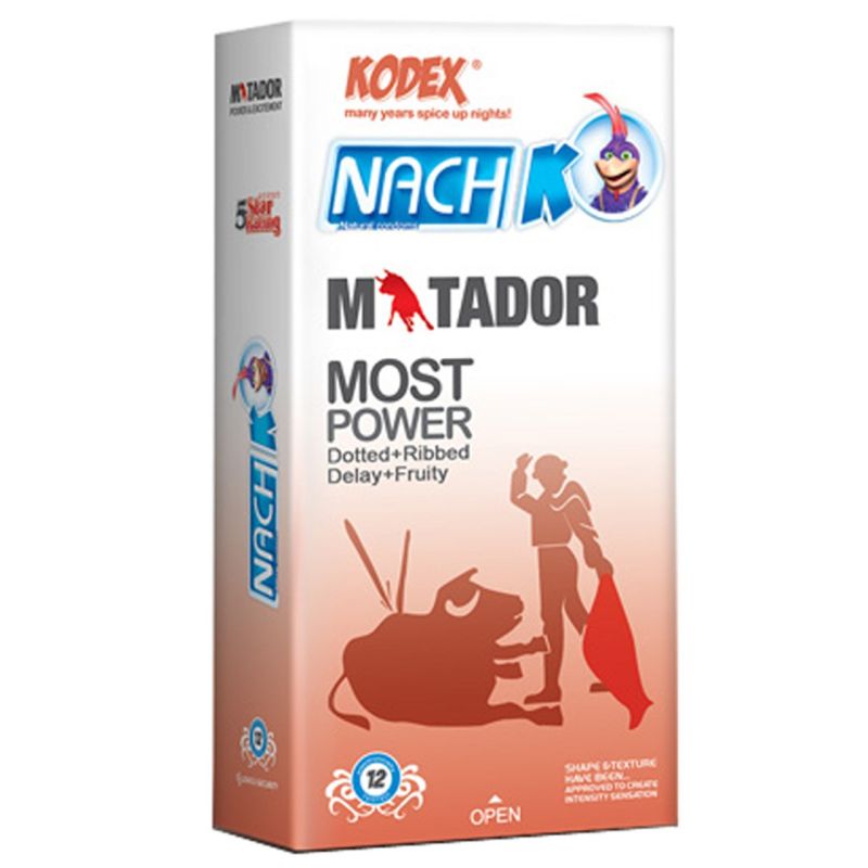 کاندوم خاردار و حلقوی کدکس مدل Matador بسته 12 عددی کاندوم خاردار و حلقوی کدکس مدل Matador بسته 12 عددی
