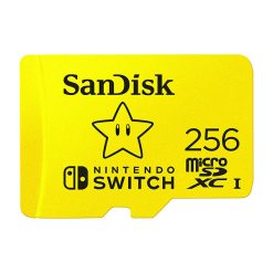 کارت حافظه microSDXC سن دیسک مدل Nintendo Switch کلاس I استاندارد UHS-I سرعت 100MBps ظرفیت 256 گیگابایت