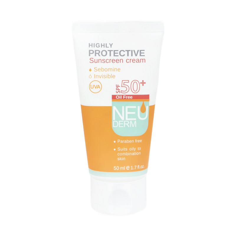 کرم ضد آفتاب نئودرم مدل Highly Protective SPF50 حجم 50 میلی لیتر کرم ضد آفتاب نئودرم مدل Highly Protective SPF50 حجم 50 میلی لیتر