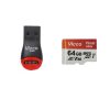 کارت حافظه microSD HC تروبایت مدل 633X کلاس 10 استاندارد UHS-I U1 ظرفیت 8 گیگابایت به همراه کارت‌خوان