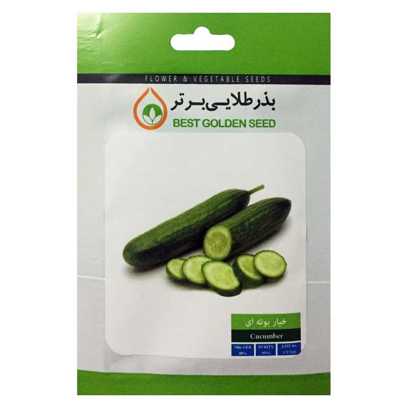 بذر خیار بوته ای بذر طلایی برتر کد BZT-53 بذر خیار بوته ای بذر طلایی برتر کد BZT-53