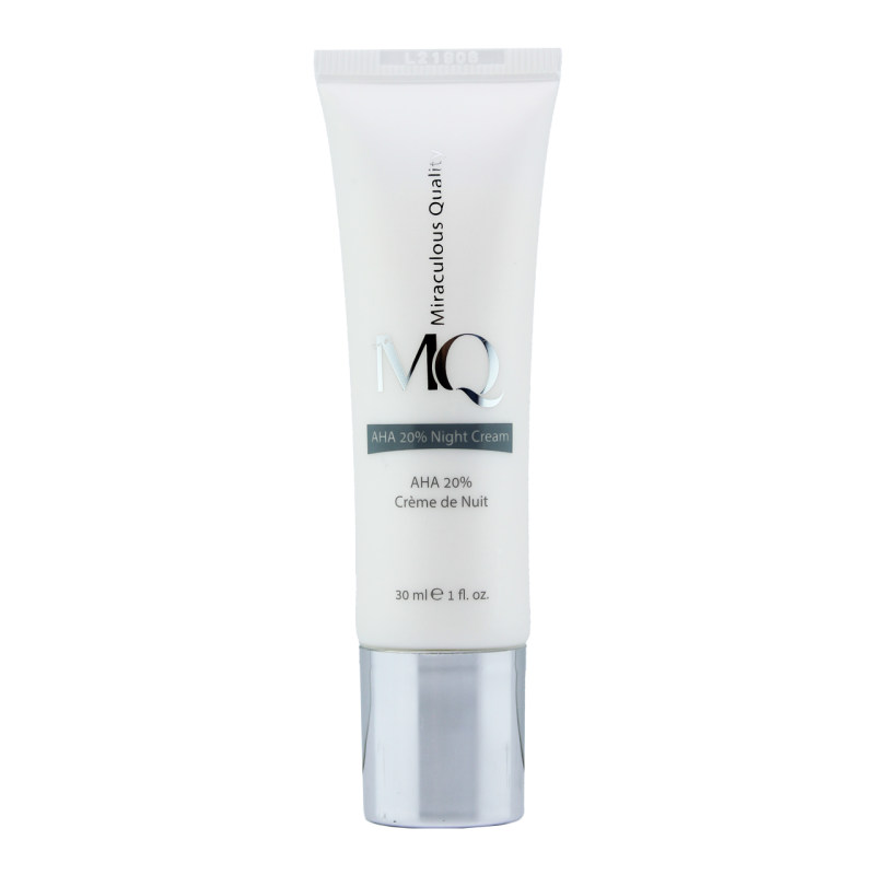 کرم لایه بردار ام کیو مدل AHA 20% NIGHT CREAM حجم 30 میلی لیتر کرم لایه بردار ام کیو مدل AHA 20% NIGHT CREAM حجم 30 میلی لیتر