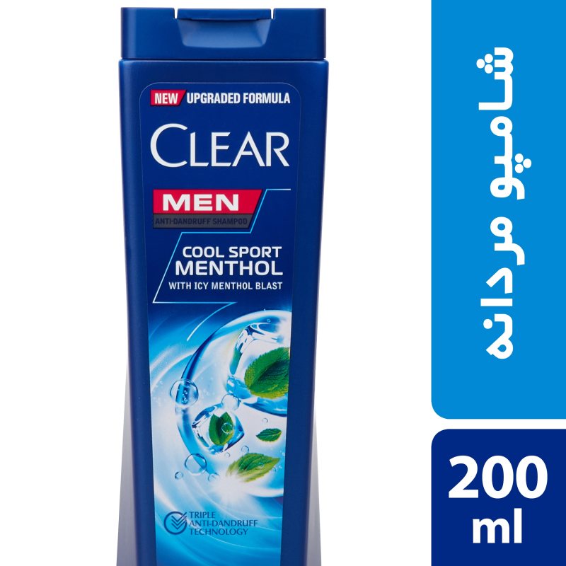 شامپو ضد شوره خنک کننده آقایان کلییر مدل Cool Sport Menthol حجم 200 میلی لیتر شامپو ضد شوره خنک کننده آقایان کلییر مدل Cool Sport Menthol حجم 200 میلی لیتر